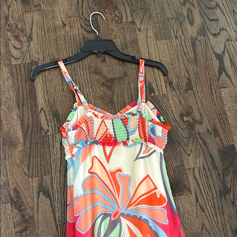 Colorful  Dress with Abstract Pattern - Picture 4 of 5